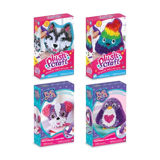 Assorted Plushcraft Fabric By Number Animal Pillow Kit Michaels